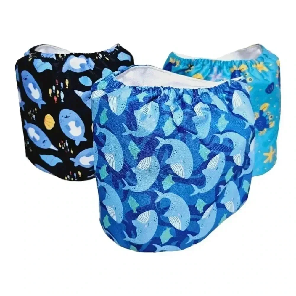 cute bone 3 pc padded male dog belly bands s/m